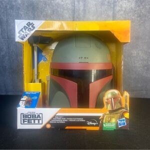 Star Wars Boba Fett Electronic Mask Helmet Hasbro Disney Brand New Sound Effects